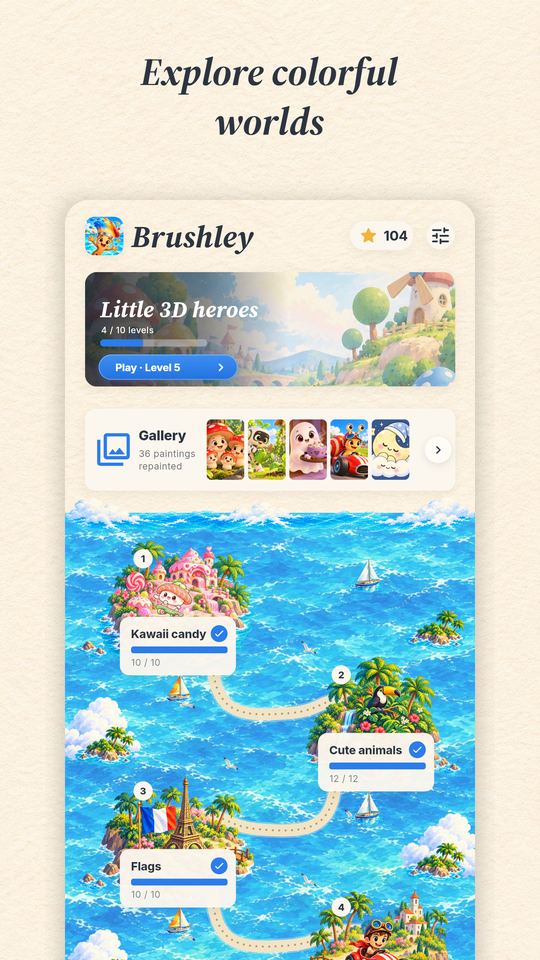 Explore colorful worlds